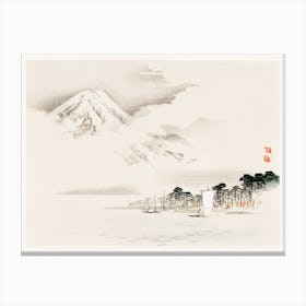 View Of Mount Fuji, Kōno Bairei Canvas Print