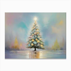 Abstract Christmas Tree 4 Canvas Print