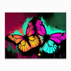 Colorful Butterflies 101 Canvas Print