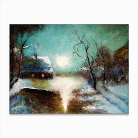 Winter'S Night Canvas Print