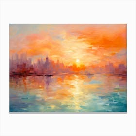 Manapunk Skyline Haze Canvas Print