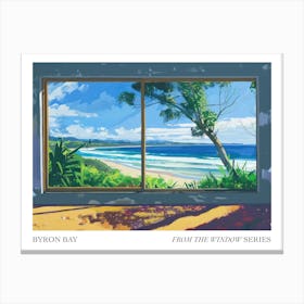 Byron Bay From The Window Series Poster Painting 2 Canvas Print