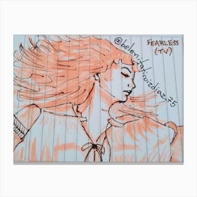 Taylor Swift - Fearless (TV) -Album Cover - Fan Art Canvas Print