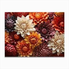 Dahlias 15 Canvas Print