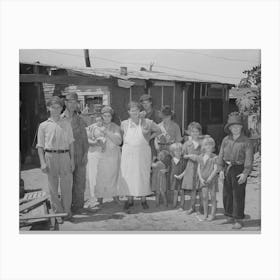 Residents Of Camp Near Mays Avenue Oklahoma City, Oklahoma, See General Caption No 21 By Russell Lee Canvas Print