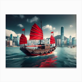 Hong Kong Bay Canvas Print