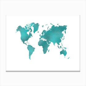 World Map 6 Canvas Print