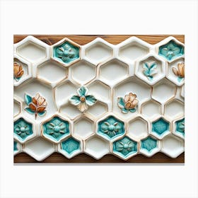 Hexagon Wall Art 1 Canvas Print