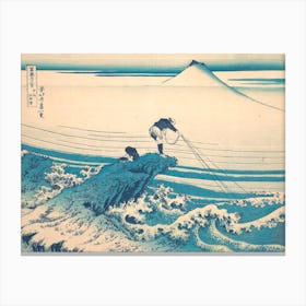 Kajikazawa In Kai Province (Kōshū Kajikazawa), From The Series Thirty Six Views Of Mount Fuji, Katsushika Hokusai Canvas Print