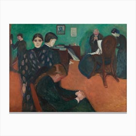 Death In The Sickroom, Edvard Munch Canvas Print
