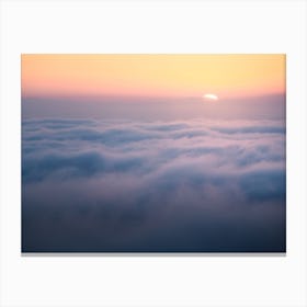 Sunset Above the Clouds Canvas Print