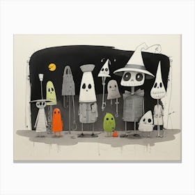 Halloween Ghosts Canvas Print