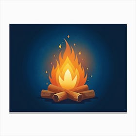 Campfire 3 Canvas Print