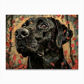 Black Labrador Fine Art Portrait 1 Canvas Print