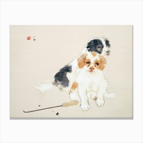 Vintage Chinese Dogs Canvas Print