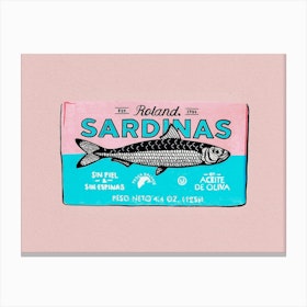 Sardines In A Tin Canvas Print