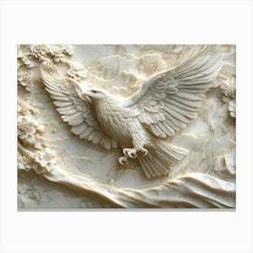 Eagle Carving 6 Canvas Print