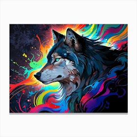 Wolf Painting 7 Canvas Print