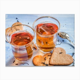 Turkish Tea And Cookies Canvas Print