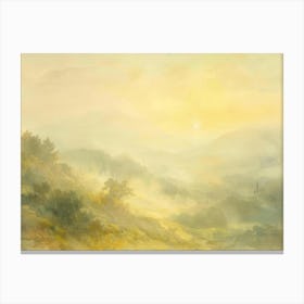 Sunrise Over The Valley Canvas Print