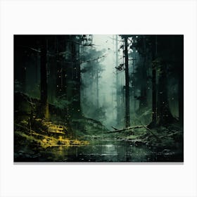 Dark Forest Canvas Print