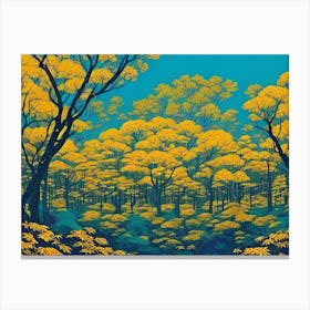 Yellow Forest 15 Canvas Print