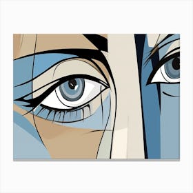 Eyes Of A Woman Canvas Print