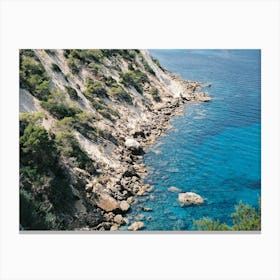Coast of Ibiza // Ibiza Nature & Travel Photography Canvas Print