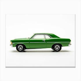 Toy Car 68 Chevy Nova Green 2 Canvas Print