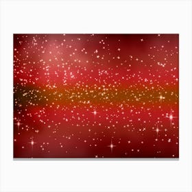 Pink And Orange Shade Shining Star Background Canvas Print