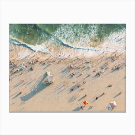Aerial Summer Beach Canvas Print