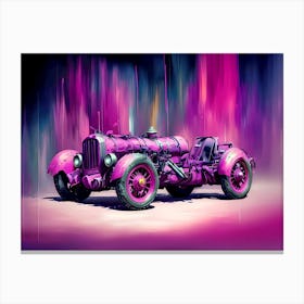 Pink Car 8 Canvas Print