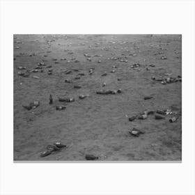 Untitled Photo, Possibly Related To Empty Beer Bottles After Celebration Party At The Umatilla Ordnance Depot Canvas Print