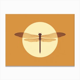  Dragonfly Wandering Glider Minimal  Canvas Print