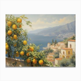 Lemons On The Balcony Canvas Print