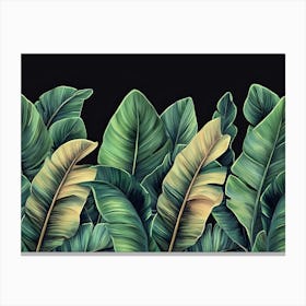 Tropical Luxury Pattern Texture Canvas Print