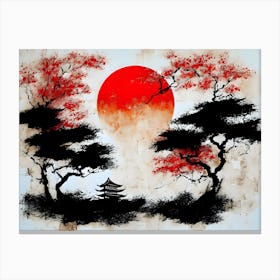 Japanese Trees Canvas Print