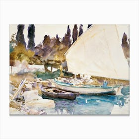 Boats (1913), John Singer Sargent Canvas Print