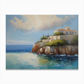 Greek Island Mi 0w Canvas Print