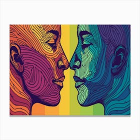 Rainbow Love 9 Canvas Print