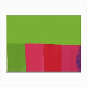 Green with red shades Canvas Print