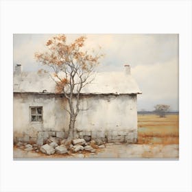 Old Stone Farm Neutral Tones 9 Canvas Print