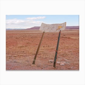 Southwest Sign Landscape Canvas Print