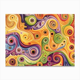 Colorful Swirls 9 Canvas Print