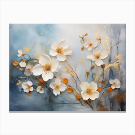 White Flowers Canvas Print