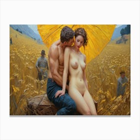 Aphrodisiac Van Gogh Style Canvas Print