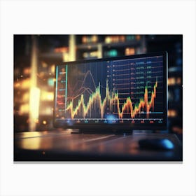 Stock Market - Stock Market Stock Videos & Royalty-Free Footage Canvas Print