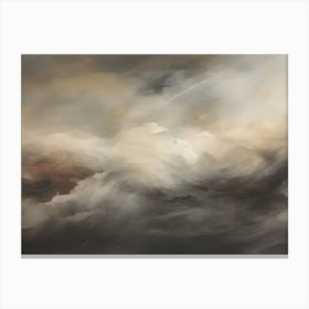 Stormy Clouds Painting Canvas Print