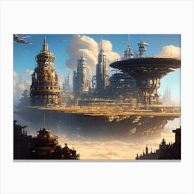 Futuristic City 12 Canvas Print