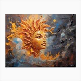 Sun and Moon 11 Canvas Print